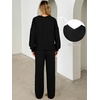 image:imageANRABESS Two Piece Lounge Sets for Women Fall SweatsuitsBlack