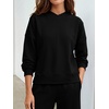 image:imageANRABESS Two Piece Lounge Sets for Women Fall SweatsuitsBlack