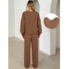 image:imageANRABESS Two Piece Lounge Sets for Women Fall SweatsuitsBrown