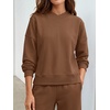 image:imageANRABESS Two Piece Lounge Sets for Women Fall SweatsuitsBrown
