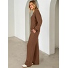 image:imageANRABESS Two Piece Lounge Sets for Women Fall SweatsuitsBrown