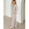 image:imageANRABESS Two Piece Lounge Sets for Women Fall SweatsuitsGrey Khaki