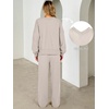 image:imageANRABESS Two Piece Lounge Sets for Women Fall SweatsuitsGrey Khaki