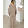 image:imageANRABESS Two Piece Lounge Sets for Women Fall SweatsuitsKhaki