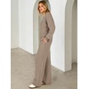 image:imageANRABESS Two Piece Lounge Sets for Women Fall SweatsuitsKhaki
