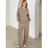 image:imageANRABESS Two Piece Lounge Sets for Women Fall SweatsuitsKhaki