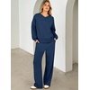 image:imageANRABESS Two Piece Lounge Sets for Women Fall SweatsuitsNavy Blue