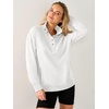 image:imageANRABESS Waffle Knit Sweatshirt for Women Henley ShirtsWhite