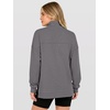 image:imageANRABESS Waffle Knit Sweatshirt for Women Lightweight ShirtsGrey