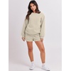 image:imageANRABESS Women 2 Piece Outfits Sweat Lounge Shorts SetsAlmond