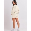 image:imageANRABESS Women 2 Piece Outfits Sweat Lounge Shorts SetsBeige