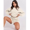 image:imageANRABESS Women 2 Piece Outfits Sweat Lounge Shorts SetsBeige