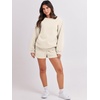 image:imageANRABESS Women 2 Piece Outfits Sweat Lounge Shorts SetsBeige