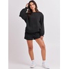 image:imageANRABESS Women 2 Piece Outfits Sweat Lounge Shorts SetsBlack