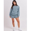 image:imageANRABESS Women 2 Piece Outfits Sweat Lounge Shorts SetsBlue