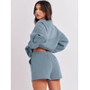 image:imageANRABESS Women 2 Piece Outfits Sweat Lounge Shorts SetsBlue