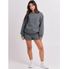 image:imageANRABESS Women 2 Piece Outfits Sweat Lounge Shorts SetsDark Grey