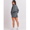 image:imageANRABESS Women 2 Piece Outfits Sweat Lounge Shorts SetsDark Grey