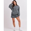 image:imageANRABESS Women 2 Piece Outfits Sweat Lounge Shorts SetsDark Grey