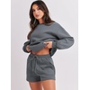 image:imageANRABESS Women 2 Piece Outfits Sweat Lounge Shorts SetsDark Grey