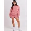 image:imageANRABESS Women 2 Piece Outfits Sweat Lounge Shorts SetsDark Pink
