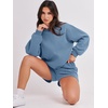 image:imageANRABESS Women 2 Piece Outfits Sweat Lounge Shorts SetsDeep Blue