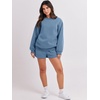 image:imageANRABESS Women 2 Piece Outfits Sweat Lounge Shorts SetsDeep Blue