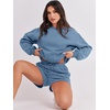 image:imageANRABESS Women 2 Piece Outfits Sweat Lounge Shorts SetsDeep Blue