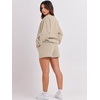 image:imageANRABESS Women 2 Piece Outfits Sweat Lounge Shorts SetsDeep Khaki