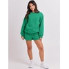 image:imageANRABESS Women 2 Piece Outfits Sweat Lounge Shorts SetsGreen
