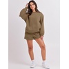 image:imageANRABESS Women 2 Piece Outfits Sweat Lounge Shorts SetsLight Brown