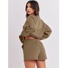 image:imageANRABESS Women 2 Piece Outfits Sweat Lounge Shorts SetsLight Brown
