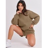 image:imageANRABESS Women 2 Piece Outfits Sweat Lounge Shorts SetsLight Brown