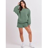 image:imageANRABESS Women 2 Piece Outfits Sweat Lounge Shorts SetsLight Green