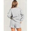 image:imageANRABESS Women 2 Piece Outfits Sweat Lounge Shorts SetsLight Grey