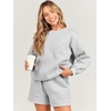 image:imageANRABESS Women 2 Piece Outfits Sweat Lounge Shorts SetsLight Grey