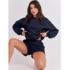 image:imageANRABESS Women 2 Piece Outfits Sweat Lounge Shorts SetsNavy Blue