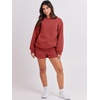 image:imageANRABESS Women 2 Piece Outfits Sweat Lounge Shorts SetsRust Red
