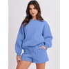 image:imageANRABESS Women 2 Piece Outfits Sweat Lounge Shorts SetsSky