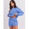 image:imageANRABESS Women 2 Piece Outfits Sweat Lounge Shorts SetsSky