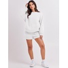 image:imageANRABESS Women 2 Piece Outfits Sweat Lounge Shorts SetsWhite