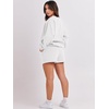 image:imageANRABESS Women 2 Piece Outfits Sweat Lounge Shorts SetsWhite