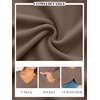 image:imageANRABESS Women Fleece Thermal Shirts Lightweight Long Sleeve Tunic TopLight Brown