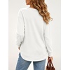 image:imageANRABESS Women Fleece Thermal Shirts Lightweight Long Sleeve Tunic TopWhite