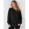 image:imageANRABESS Women Oversized Long Sleeve Crewneck SweatshirtsBlack