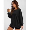 image:imageANRABESS Women Oversized Long Sleeve Crewneck SweatshirtsBlack