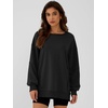 image:imageANRABESS Women Oversized Long Sleeve Crewneck SweatshirtsBlack