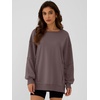 image:imageANRABESS Women Oversized Long Sleeve Crewneck SweatshirtsCamel