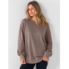 image:imageANRABESS Women Oversized Long Sleeve Crewneck SweatshirtsKhaki