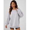 image:imageANRABESS Women Oversized Long Sleeve Crewneck SweatshirtsLight Grey